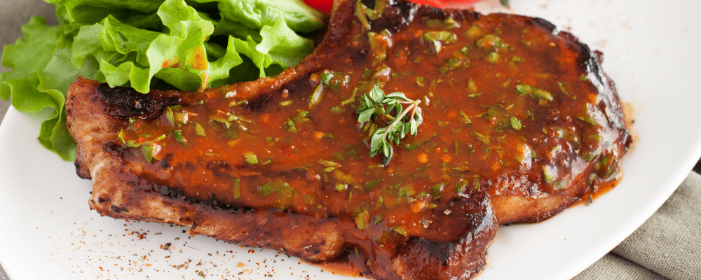Balsamic Glazed Baked Pork Chops