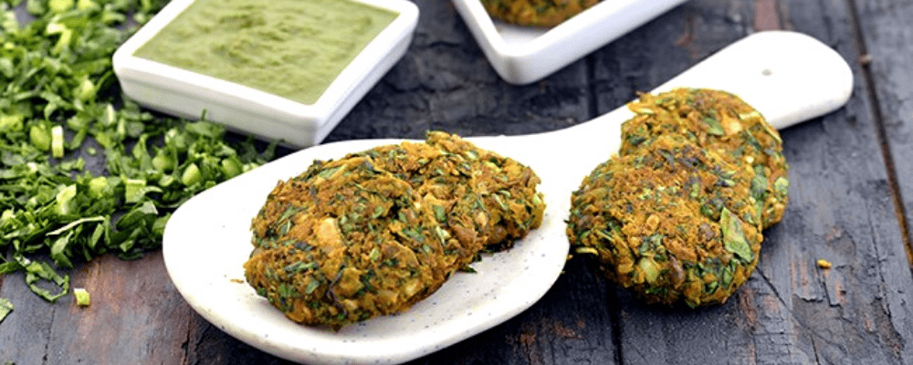 Cauliflower Greens Mixed Sprouts Tikki