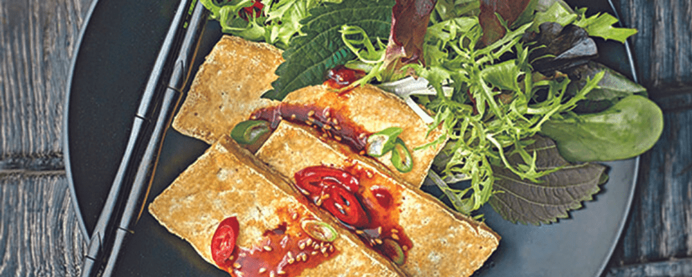 Soy Glazed Tofu Salad