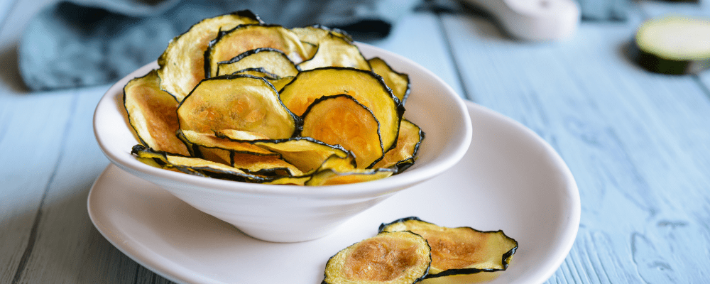 Parmesan Garlic Zucchini Chips