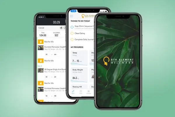 Personal Training App at 5th Element Wellness