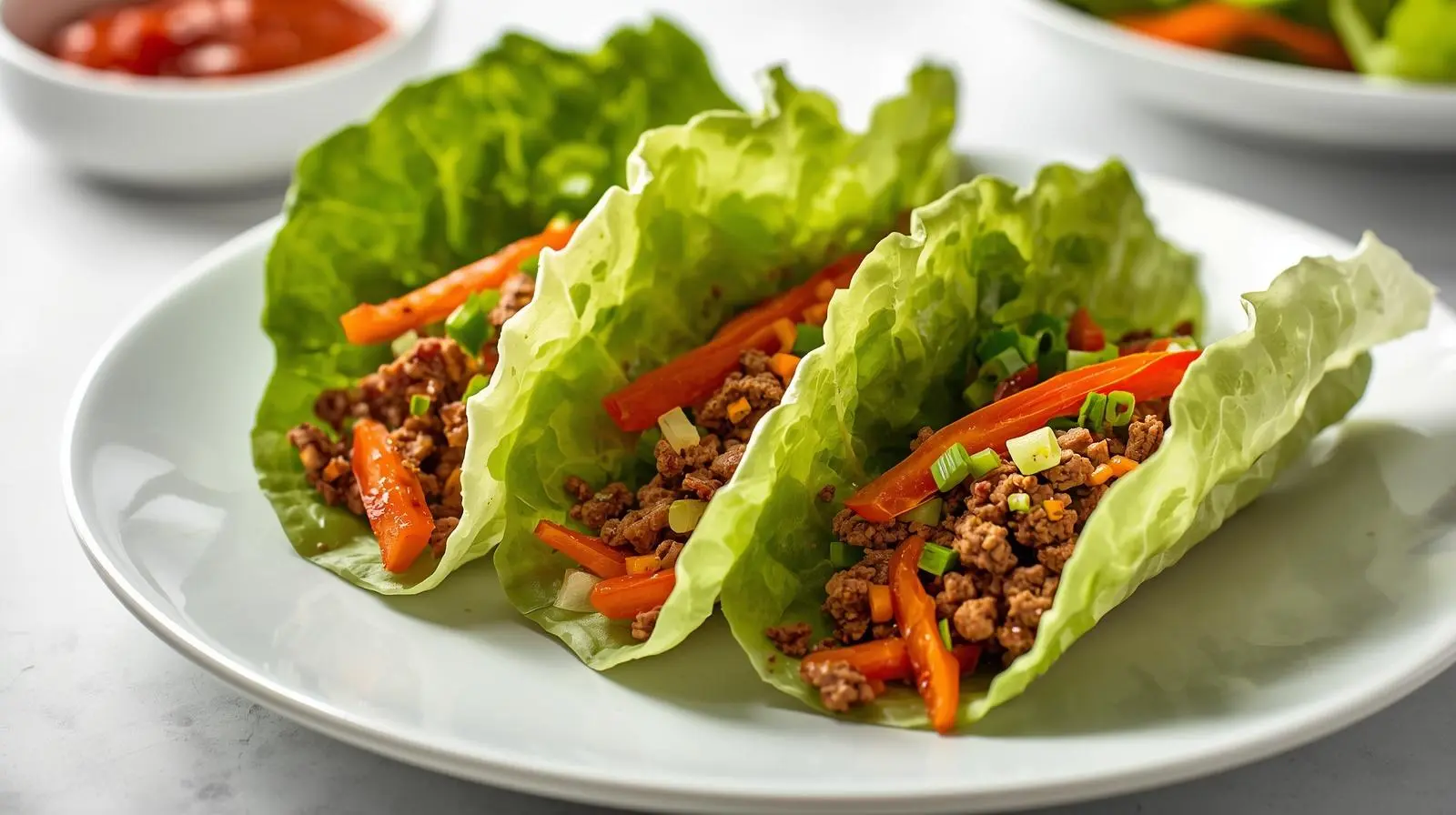 Asian Ground Beef and Veggie Lettuce Wraps healthy recipe shared by 5th Element Wellness in Fitzroy North supporting healthy eating and lifestyle habits