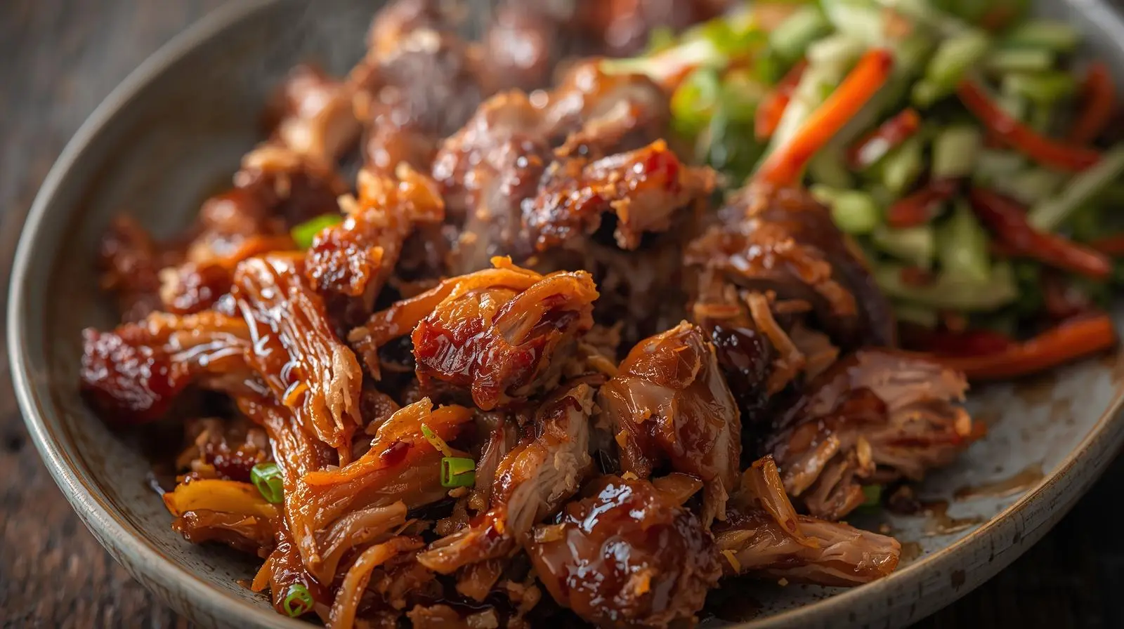 Korean-Style Shredded Pork with Cucumber Slaw healthy recipe shared by 5th Element Wellness in Fitzroy North supporting healthy eating and lifestyle habits