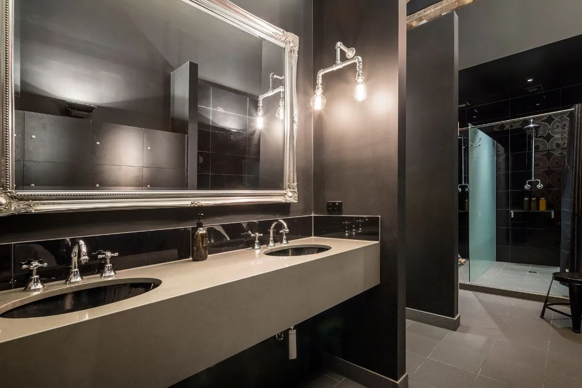 Modern shower and change rooms