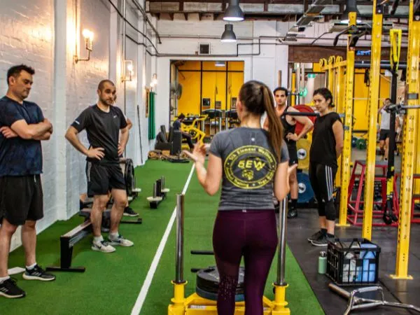 Semi-private personal training session